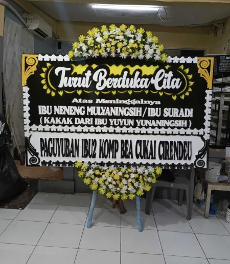 Papan Bunga Duka Mulyasari Bangodua