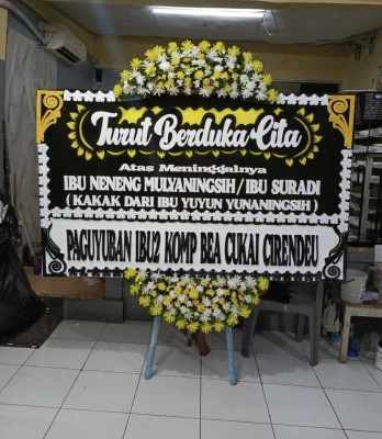 Papan Bunga di Mulyasari Bangodua